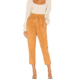 Free people nightfall vegan suede pants camel tan